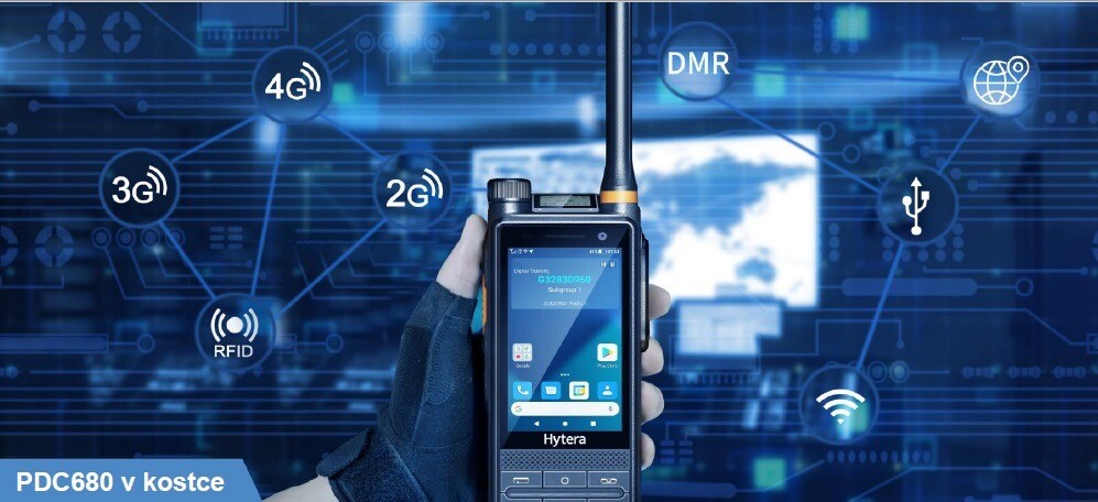 Radiostanice Hytera PDC680 propojuje úzkopásmové digitální systémy DMR a širokopásmové 4G LTE technologie