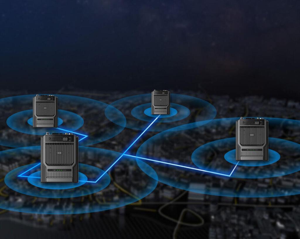 Digitální převaděče Hytera podporují vzájemné propojení přes síť IP, které zajistí velký dosah komunikace radiové sítě
